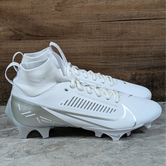 Nike Vapor Edge Pro 360 2 Men\'s 10.5 White Silver Football Cleats DA5456-102 main image 8